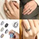 Anxiety Ring Fidget Ring For Anxiety Colorful Stainless Rings Spinner Rings For Women Size 10 Anxiety Ring Fidget Ring For Anxiety Colorful Stainless Rings Spinner Rings For Women Size 10